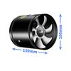 Round Inline Booster Duct Fan Exhaust Ventilation Fan with Low Noise for Kitchens, Bathrooms,