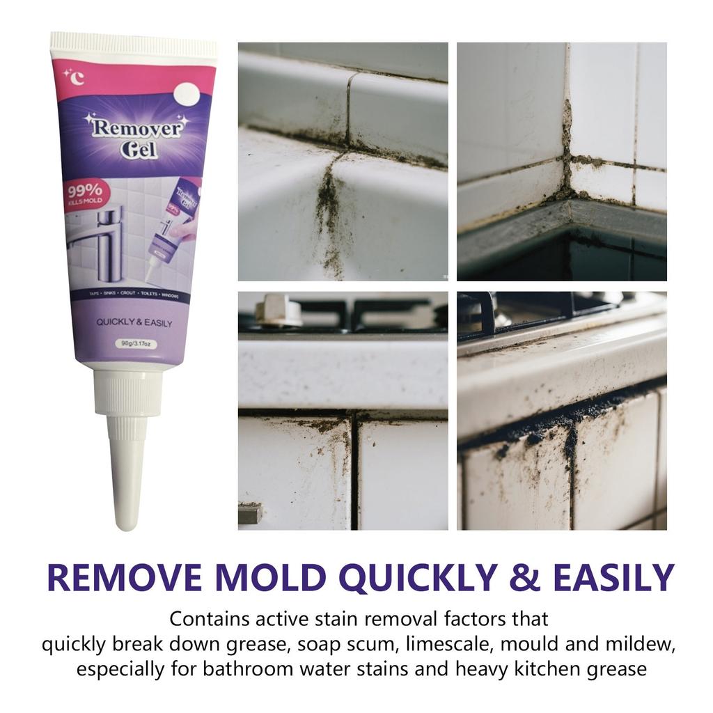 Mold Removal Gel, Household Cleaning Gel, Powerful Multi-functional Cleaning Gel For The Gaps Between Bathroom And Kitchen Tiles