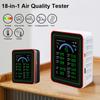 WiFi 18-в-1 Детектор качества воздуха TFT-дисплей Портативный AQI CO PM2.5 PM10 PM0.3 TVOC HCHO C6H6 CO2 Тестер Управление через приложение Хранение данных