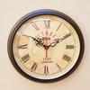 Wooden Wall Clock Vintage Round Clock Antique Style Decorative For Home Office