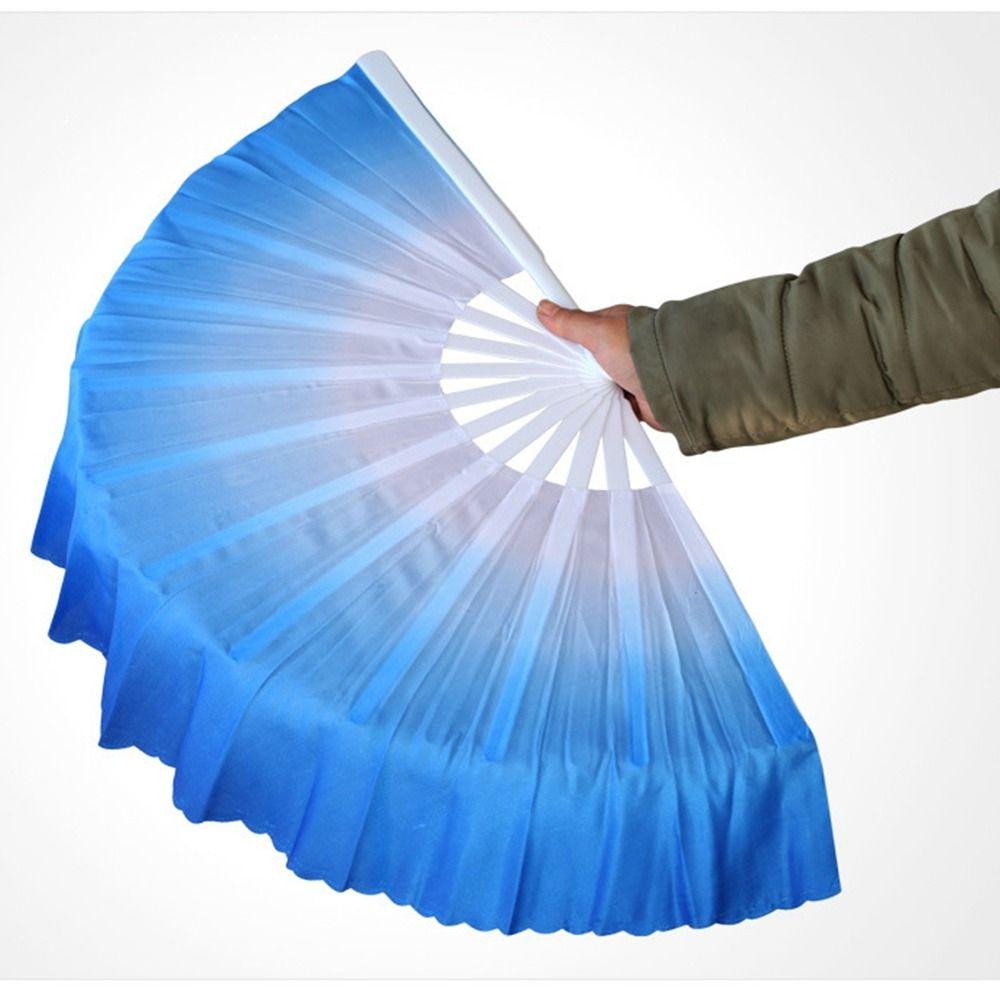 Розовые шелковые веера Шелковый вискозный шелковый веер Веер для танца живота Градиентный цвет для веера для песни Веер для выступления