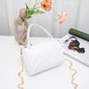Trend embroidered rhombus chain portable cylinder bag casual versatile women's bag, one piece