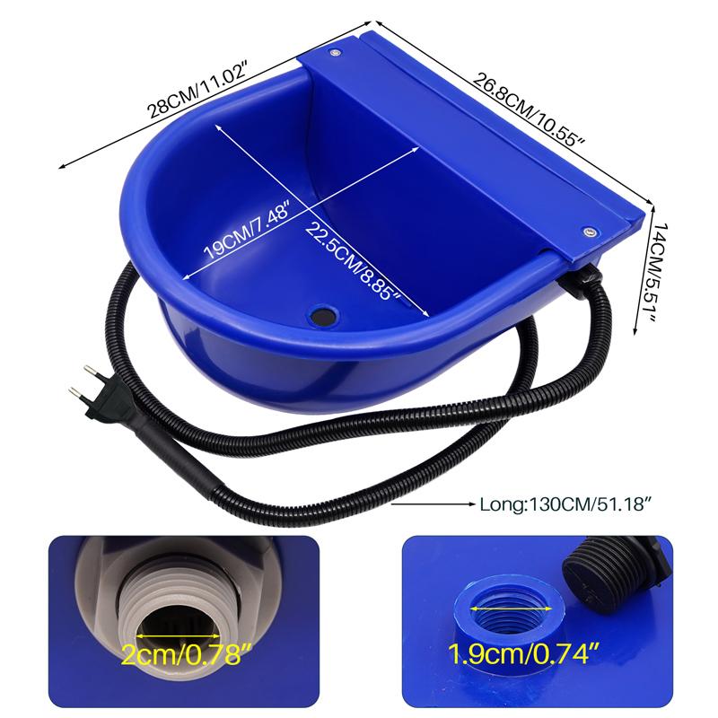 220 В Электрический Подогрев Поилка-Чаша Поплавковый Водопой для Лошадей Коз Собак Поилка Принадлежности Овцы Собаки Домашние животные Крупный рогатый скот поилка