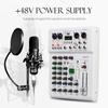 PRMX-6 Audio Mixer, DJ Mixer with 5.0 BT, 99 DSP Digital Reverb, USB Recording, Studio Quality 24bit/192khz for Studio, Live