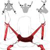 Косплей Секс Кожаный Бондаж Набор BDSM Ограничения Фетиш Эротические Секс Игрушки Пара Женщина Бинт Рабские Ошейники Наручники Игра для Взрослых