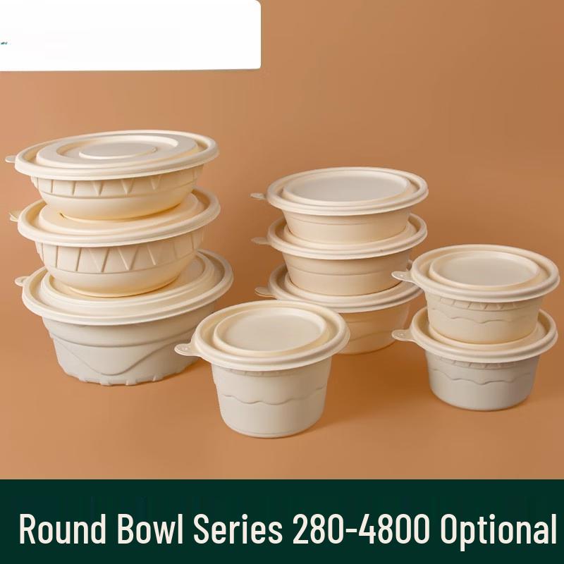 Eco-Friendly Corn Starch Divided Meal Prep Containers