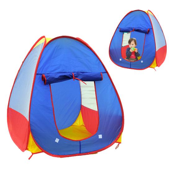 Kids Castle Play Tent Toy for Girls Boys Foldable Playhouse with Mesh Windows