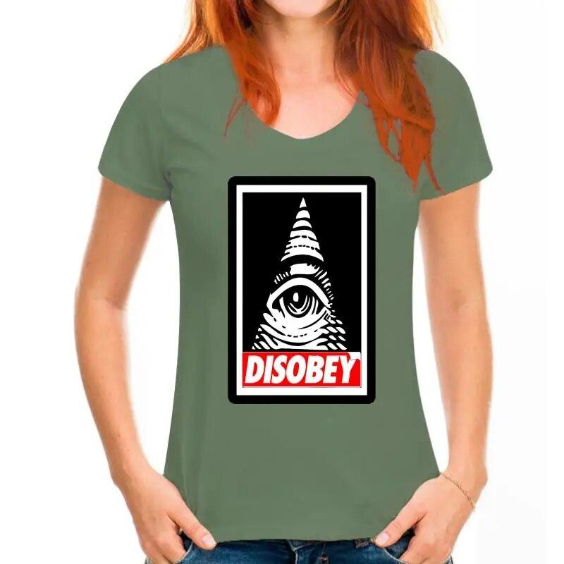 Disobey Anonymous Illuminati Eye Swag Hipster Vendetta Conspiracy Urban футболка унисекс модная футболка