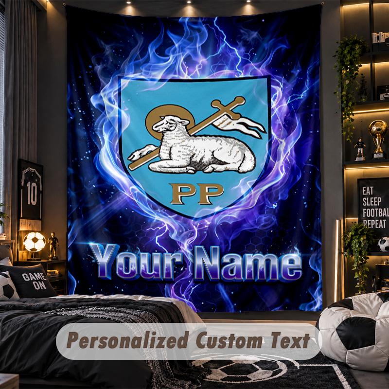 TapestryPreston North End Custom Name Text Personalized Wall Hanging Tapestry Home Wall Decor