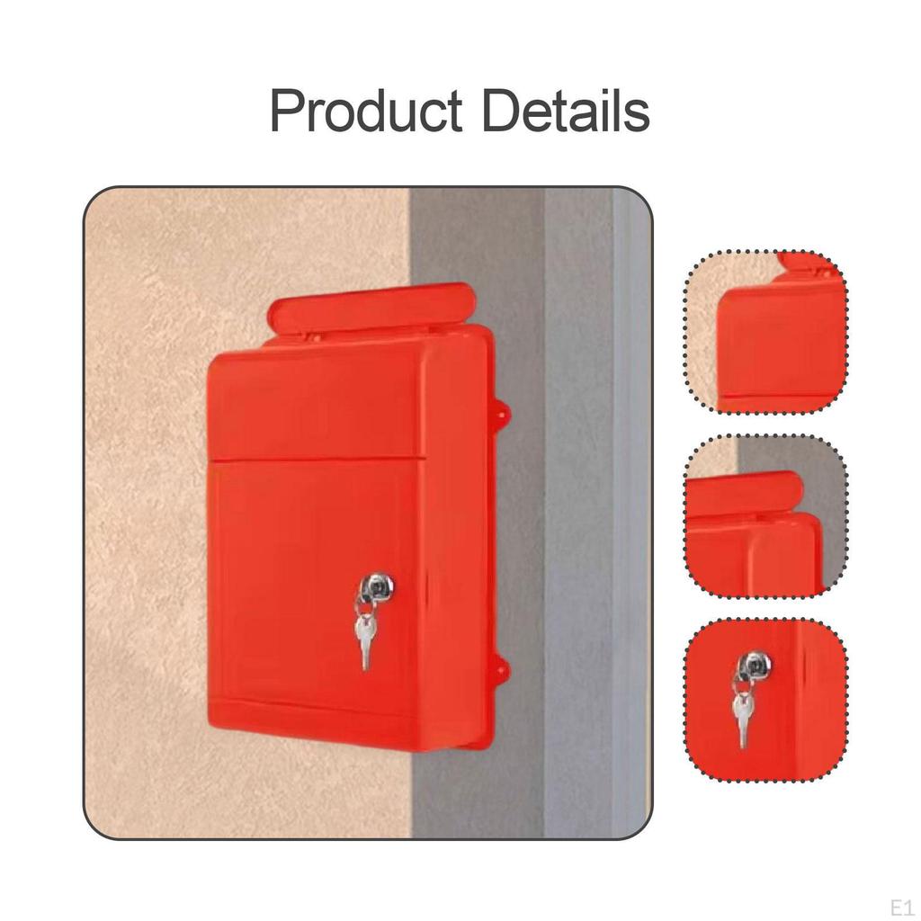 Large Capacity Wall-Mounted Drop Box with Key Access for School And Office Use