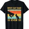 Vintage Best Cat Dad Ever Funny Cat Daddy Father Day Gift T-Shirt
