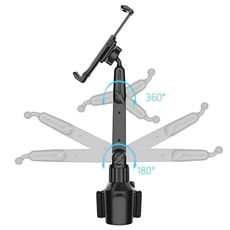 Держатель для планшета, регулируемый на 360 градусов держатель для смартфона, автомобильный наклонный стержень на 270 градусов, треугольное основание, держатель для планшета
