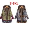 Женская зимняя теплая куртка с подкладкой из шерпы, парка с капюшоном для женщин, с принтом на пуговицах, с длинным рукавом, с подкладкой из флиса, с карманами