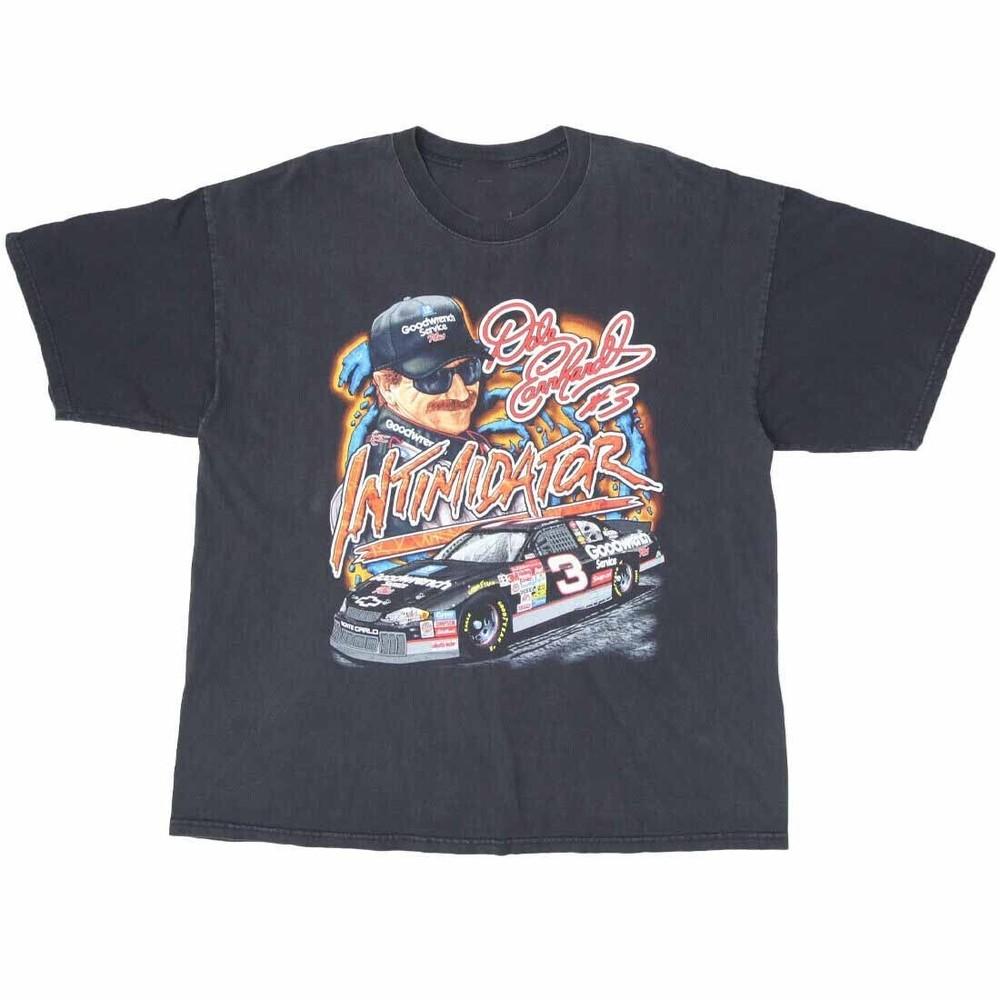 The Intimidator Vintage Dale Earnhardt Shirt Classic Black Unisex S-5XL E1413 Unisex T-Shirt
