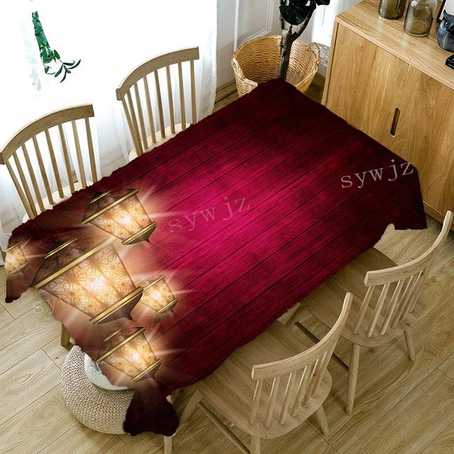 Ид мусульманский фестиваль украшения скатерть аксессуары для дома и кухни ресторан вечерние Рамадан стол пятностойкая скатерть