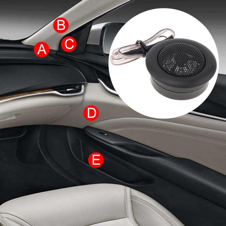 2 шт., 120 Вт, высокоэффективные мини-купольные высокочастотные динамики для автомобильной аудиосистемы