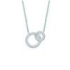 [M7282] - Silver Necklace 'Sissi' White Silver (rhodium Plated) - 13x16 Mm