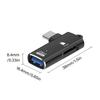 Алюминиевый USB Type-C Линк для передачи данных Маленький кард-ридер для карт памяти USB Быстрый процессор Для камеры Ноутбука Телефона Планшета И Компьютера