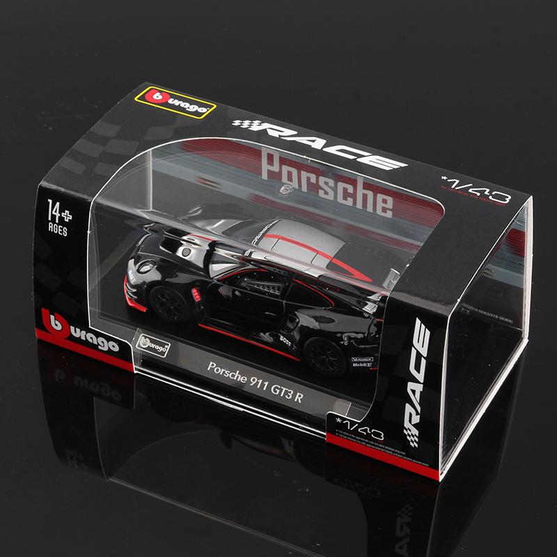 AKEZM1 Bburago 1:43 Porsche 911 GT3 R Alloy Race Car Model Racing Diecast Vehicles Toy