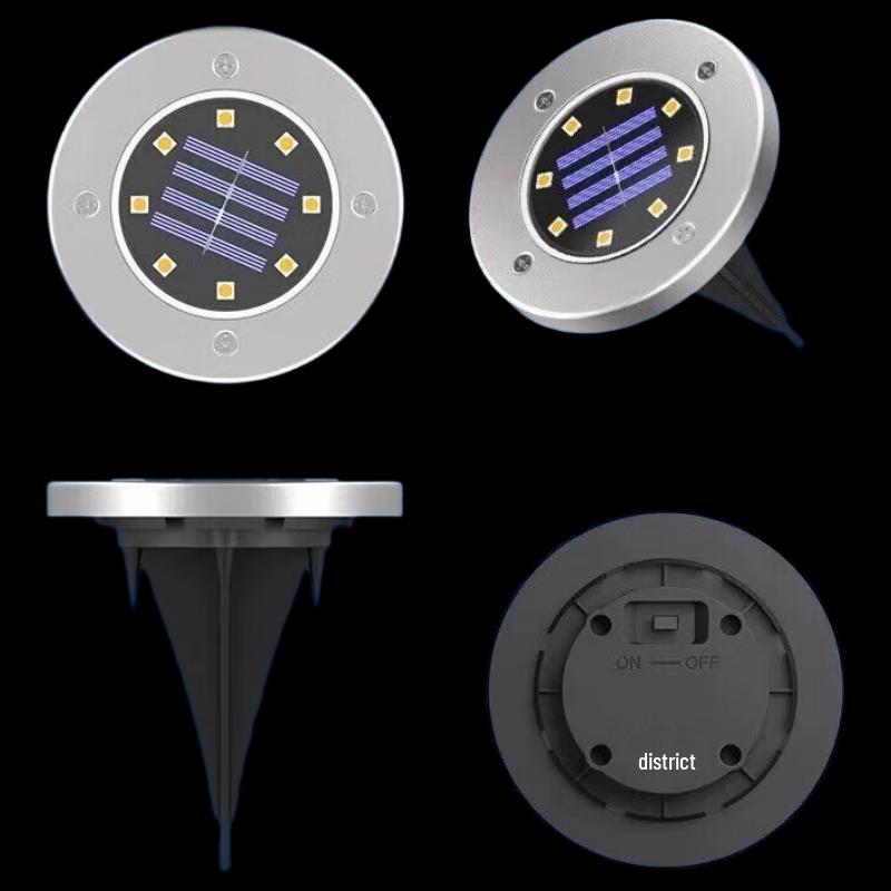Садовые грунтовые светильники Nufeng Solar из нержавеющей стали
