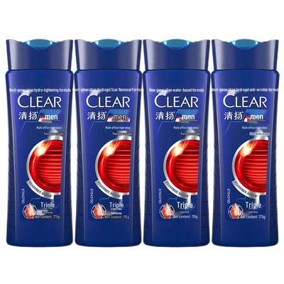 Шампунь Clear Men против перхоти увлажняющий (4x175г)
