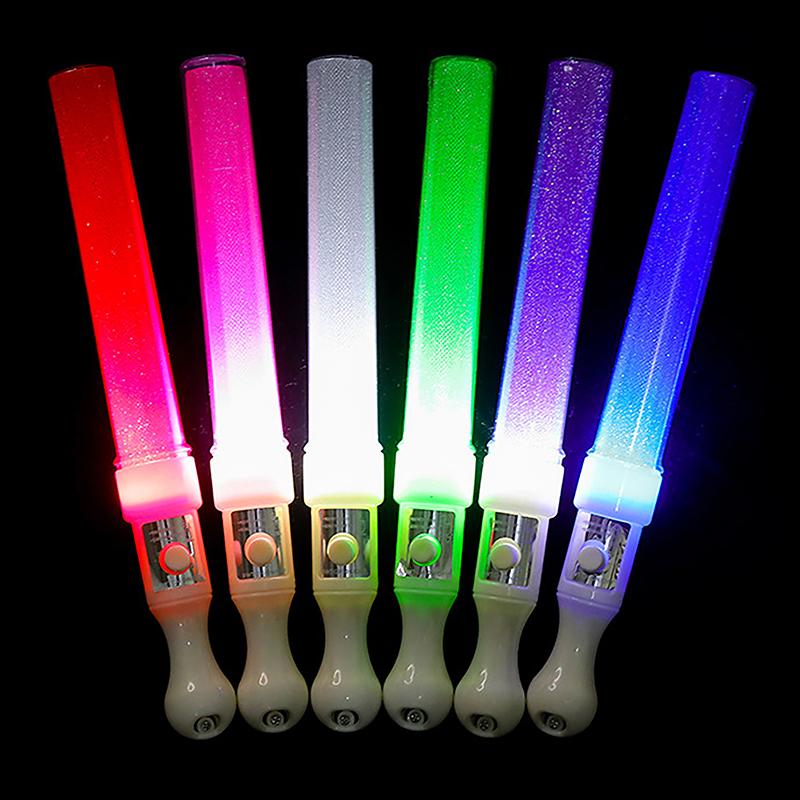 1Pc Led Glow Stick Luminous Concert Cheering Tube Battery Powered Wedding Party