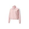Iconic T7 Embroidered Logo Color Block Track Jacket Women Jacket Pink 531412-36