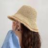 Womens Straw Hats Chinese Straw Hat Panamas UV Protection Sun Visor Beach Hats Women Visors Foldable Female Summer Sun Hat