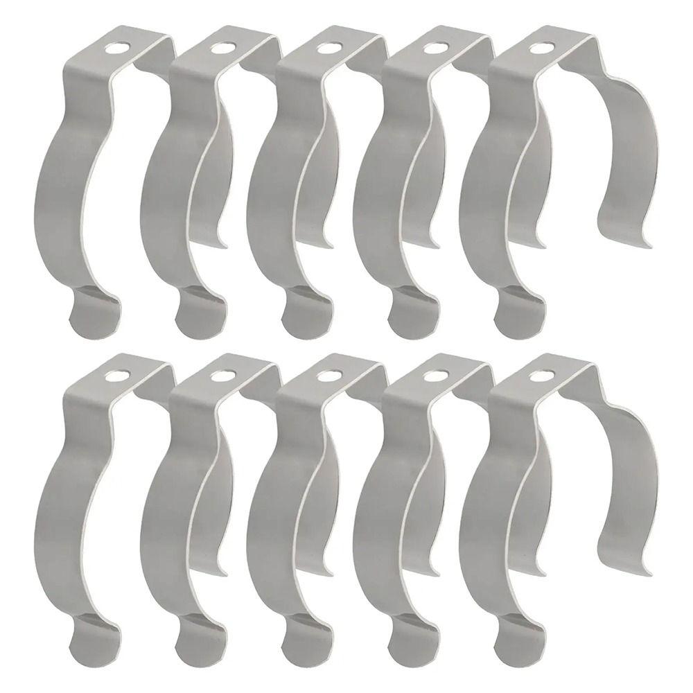 10Pcs Clamp Holders Lamp Tube Clip Heavy Duty Pipes Clamp Spring Terry Clip  for 25mm/32mm Dia Tube
