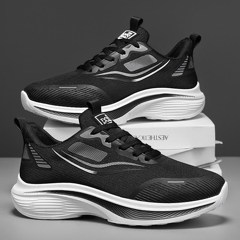 2025 New Men's Shoes Summer Breathable Mesh Lightweight Sports Running Shoes Men's Shock-absorbing Casual Couple Shoes