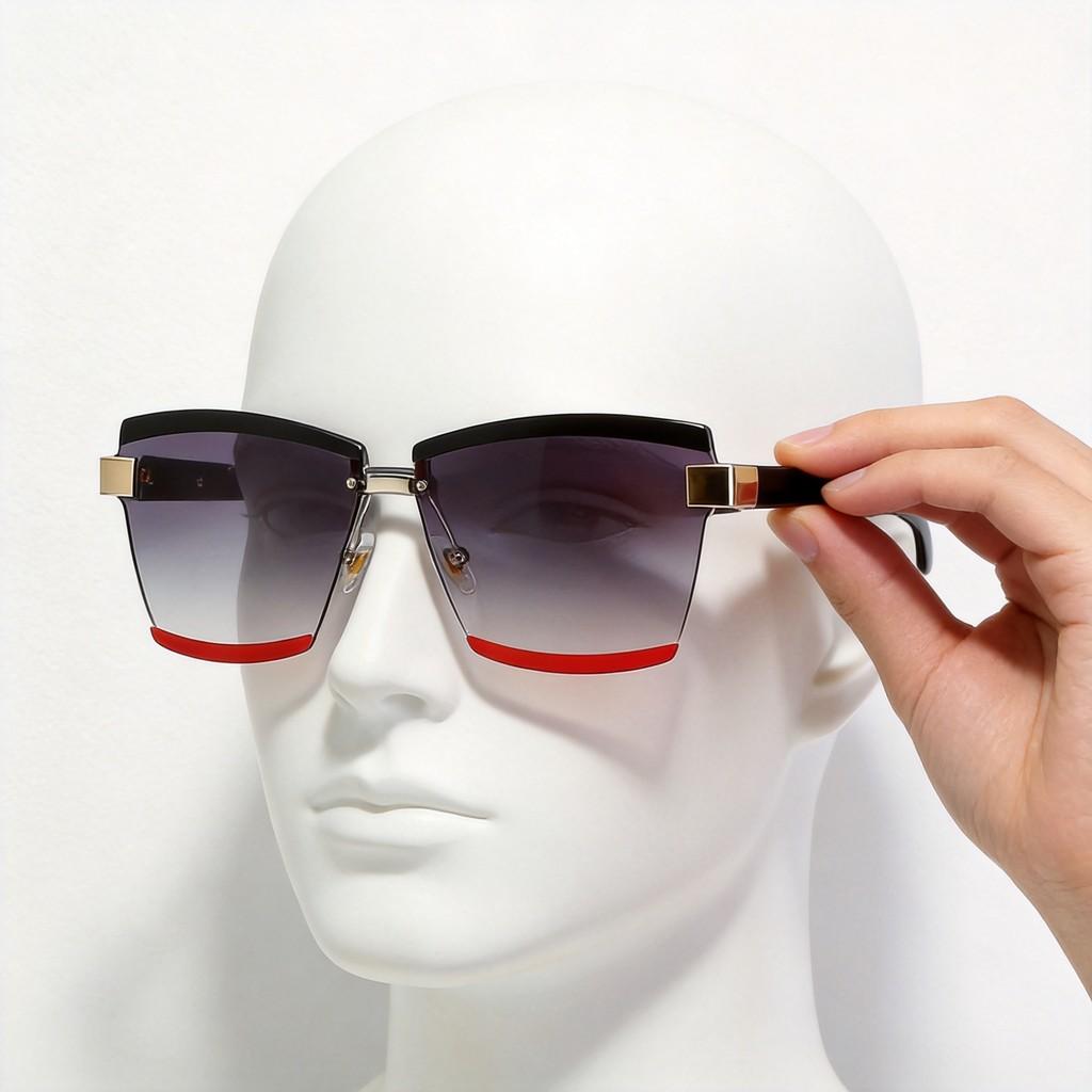 Womens Vintage Square Sunglasses With Colored Pc Lenses Uv400 Protection For Fashion Parties