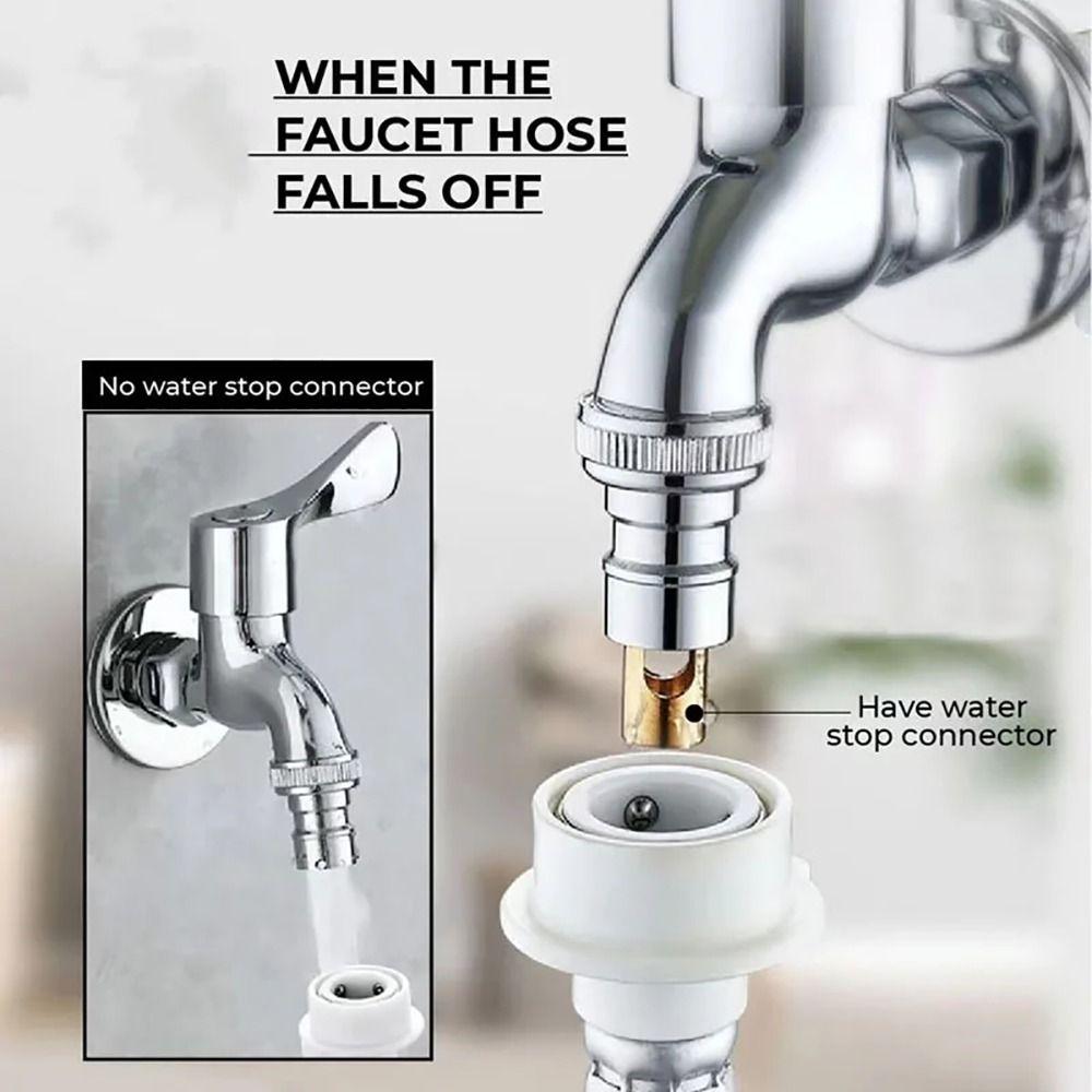 Латунный соединитель для водяной трубки Кран для стиральной машины Защелкивающийся адаптер Переходная головка Штуцер для шланга Интерфейс крана Горловина Аксессуары