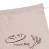 Homemade Bread Storage Pouch Single-layered Food Grade Large Capacity Drawstring Sealing Reusable with Liner Picnic Commute Preservation Bag