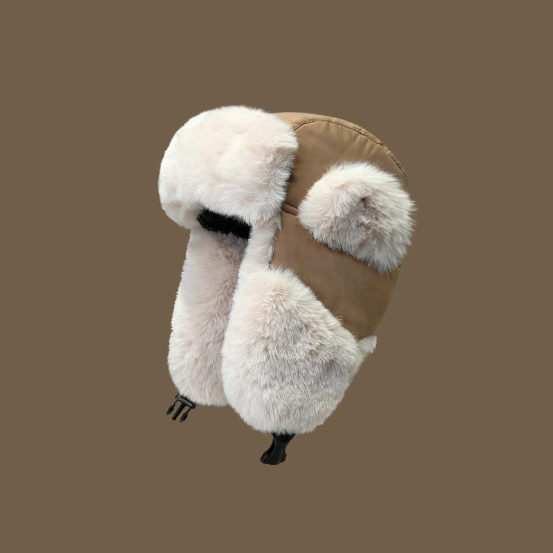 Шапка Лей Фэна для женщин на зиму, утолщенная бархатная теплая хлопковая шапка для верховой езды, ветрозащитная, с защитой ушей, снежная шапка, холодная шапка для северо-востока, мужская