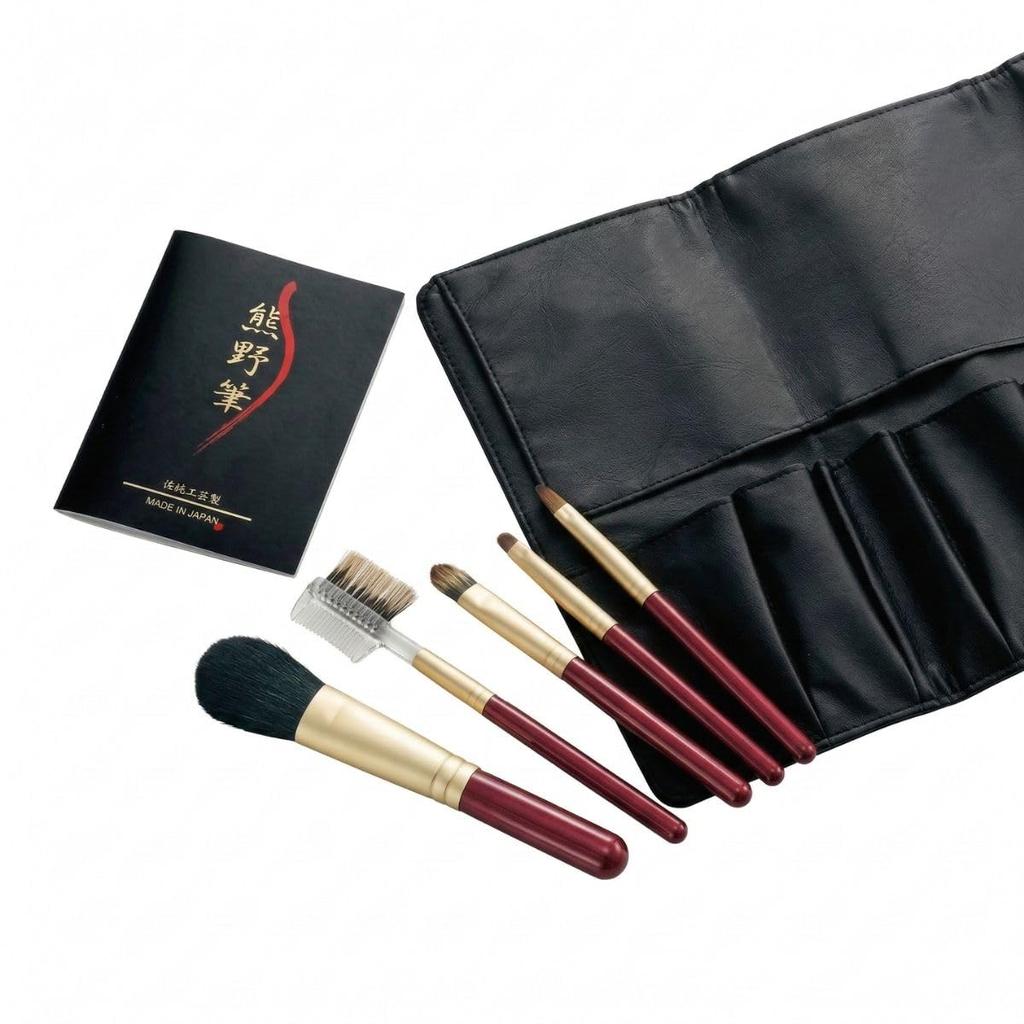 Набор кистей для макияжа Kumano Brush, "Fude Kokoro" KFi-R105
