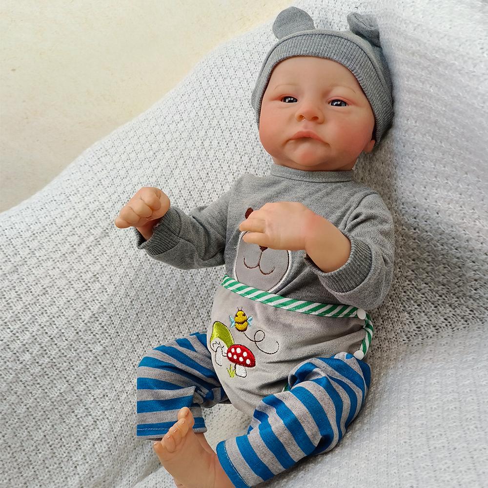 Реалистичная игрушка Reborn Baby с мягким телом Bebe, готовая кукла для новорожденных с росписью волос, детские подарочные куклы для девочек