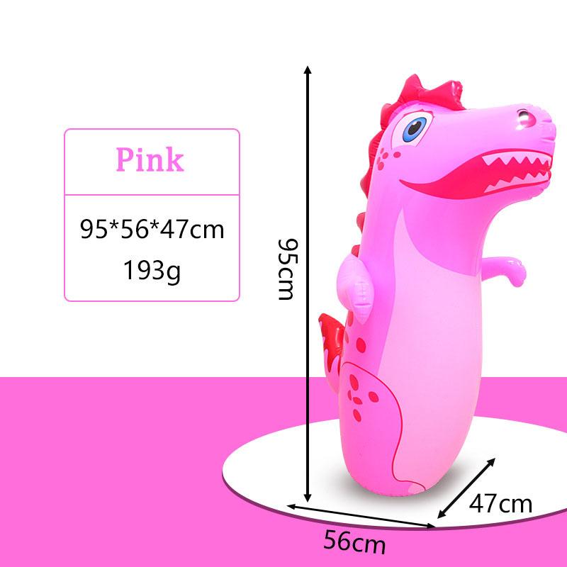 95Cm Inflatable Dinosaur Punching Bag Antistress Toy For Kids Stress Relief Outdoor Training Bag Hand-Eye Coordination Fun Play