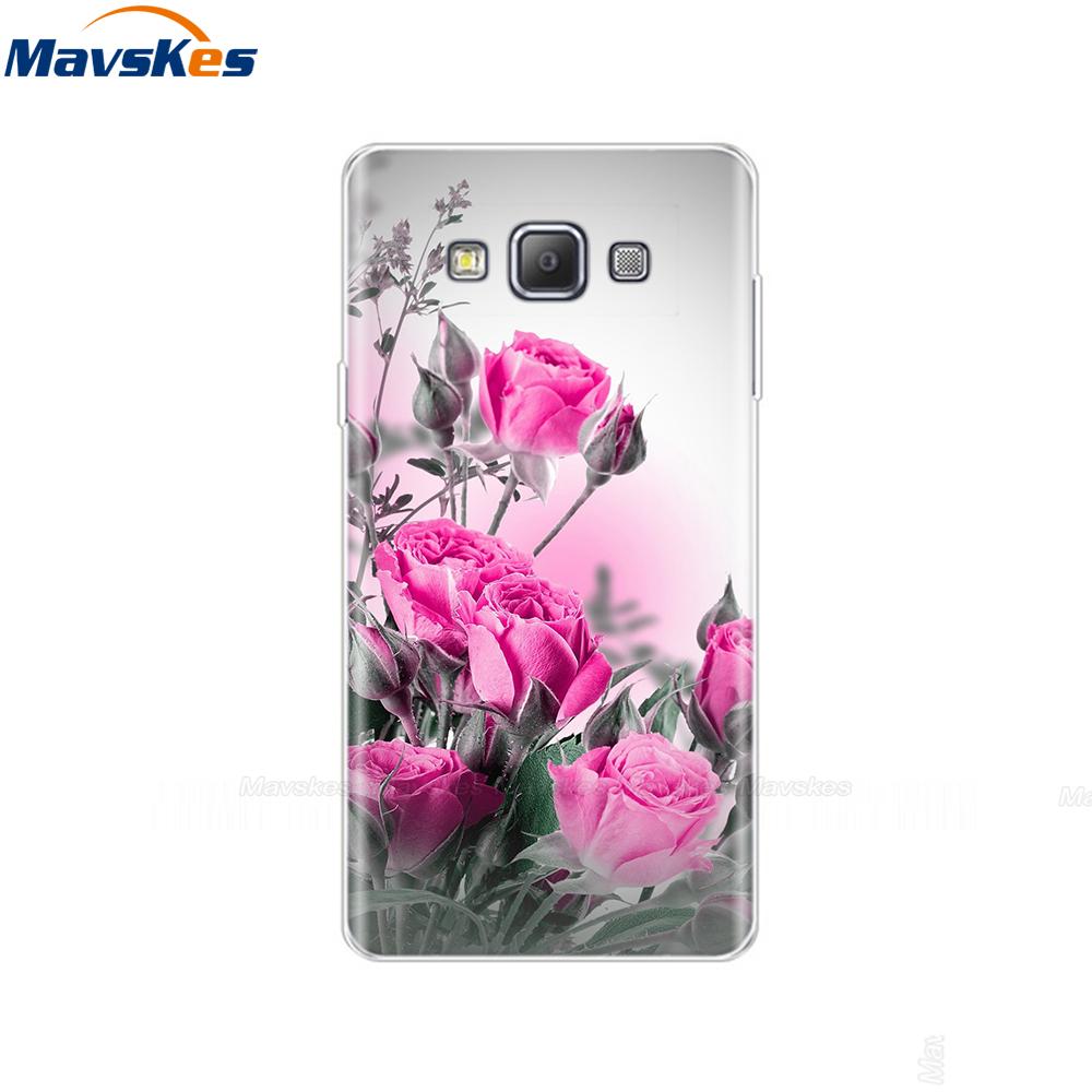 Силиконовый чехол для телефона Samsung Galaxy A3 2015 Цветок Кошка A300 Мягкая ТПУ задняя крышка для Samsung A3 2015 A300H A3000 SM-A300F pop