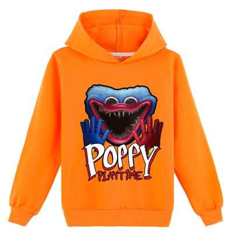 Kids 3D Hoodie Huggy Wuggy Pullover Poppy Playtime Children Thin Spring Sweater DAR