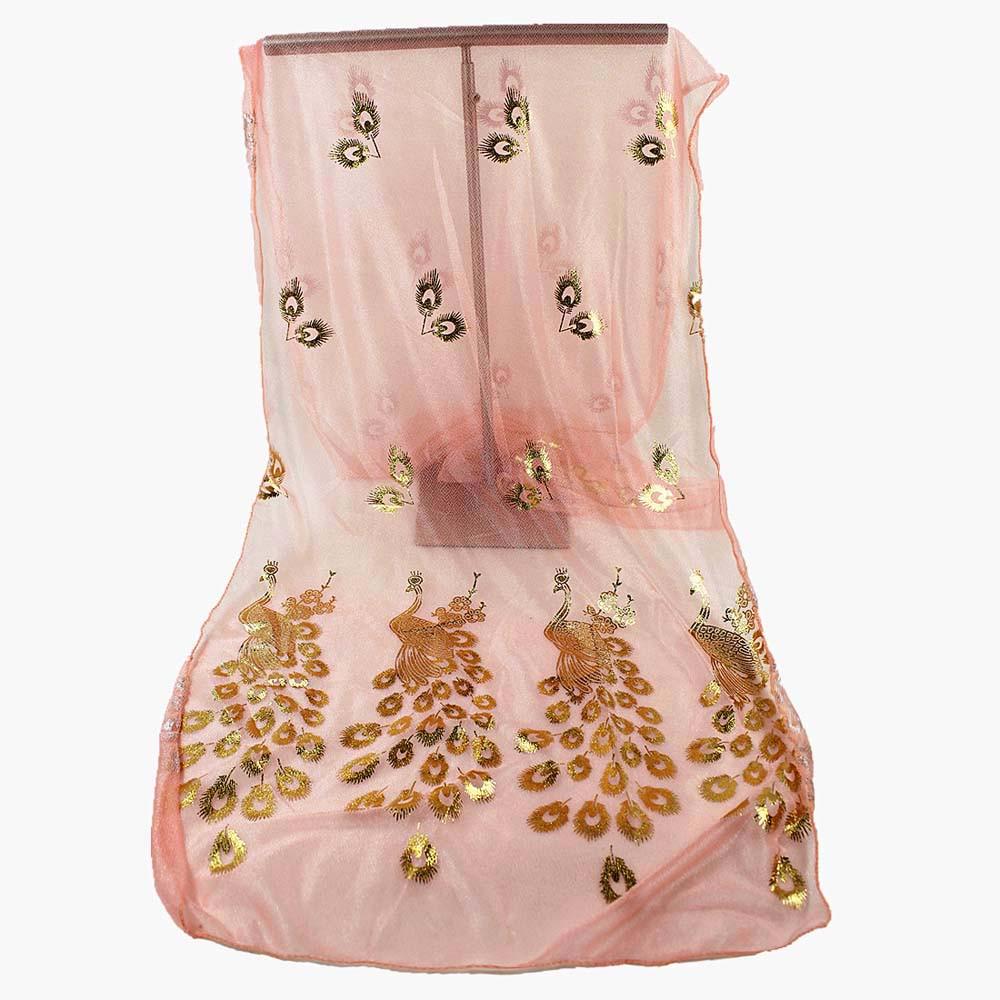 Женский разноцветный шарф с цветком павлина, длинный мягкий платок с запахом, палантин, пашмина