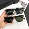 Солнцезащитные очки в корейском стиле хай-энд, модные, с маленькой квадратной оправой - защита от УФ-лучей для мужчин и женщин, уличный стиль