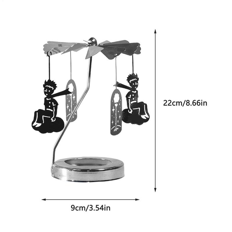Вращающийся подсвечник, термо-вращающийся подсвечник, круглый вращающийся фонарь, украшение для мечты, подсвечник для чайной свечи