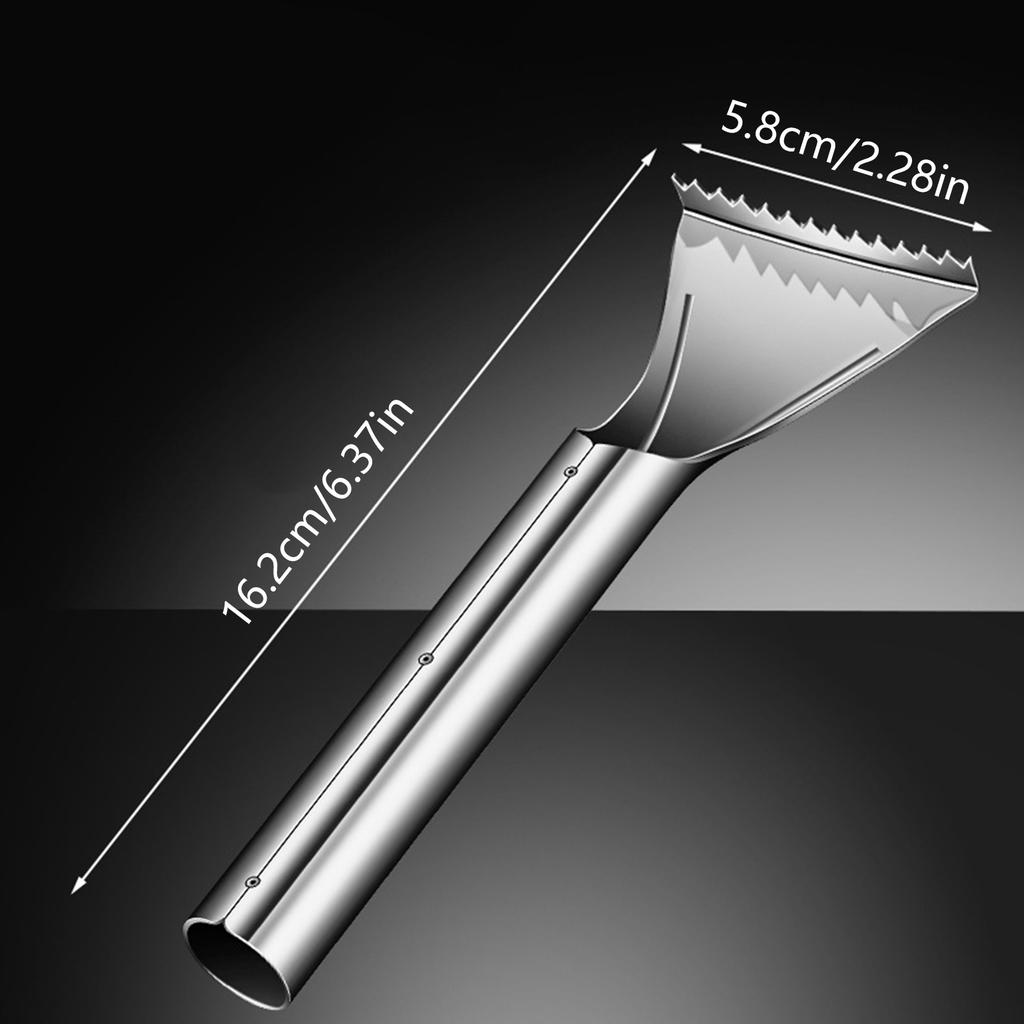 Sharp Stainless Steel Fish Scaler Descaler Knives Scales Cleaning Descaling Scraper for Bream Salmon Fishes Seafood Market