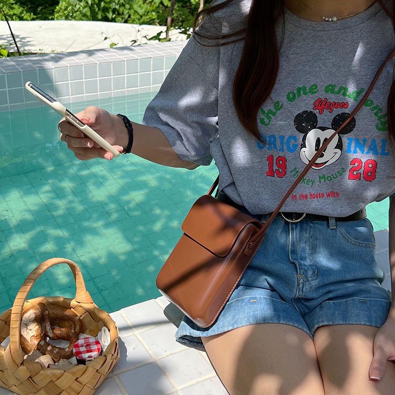 2025 Универсальная японская и корейская ретро сумка кроссбоди для монет и телефона для мужчин и женщин