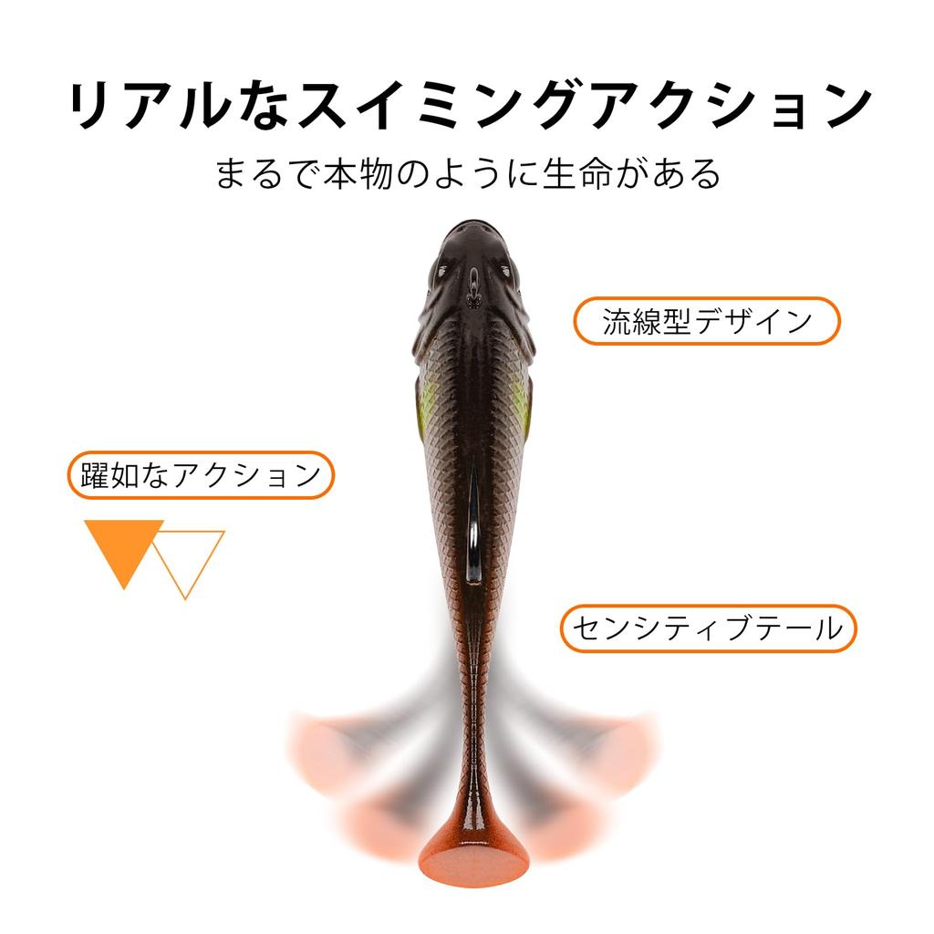 TRUSCEND Jig Lure Fishing Fishing Lure Swim Head Realistic Подходит для соленой и пресной воды Подходит для форели Сибаса Голубой рыбы Сома Испанский