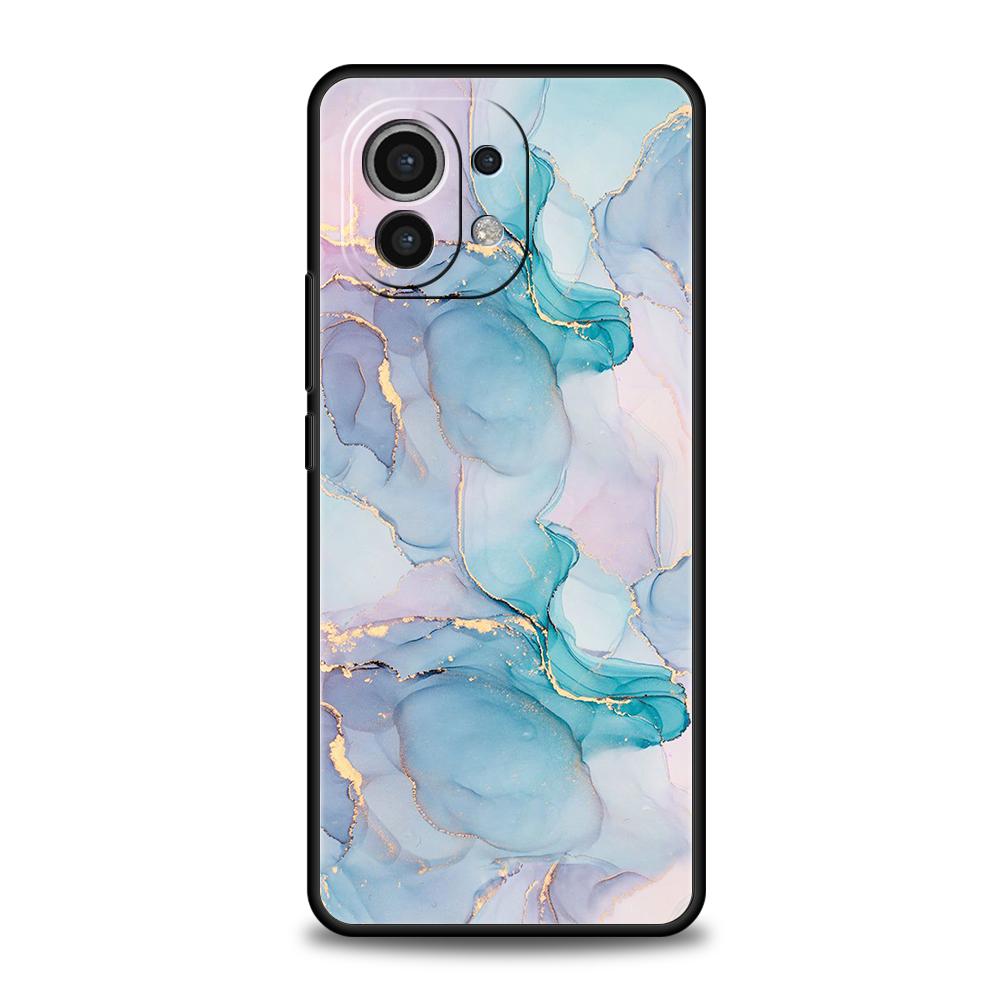 Акварельный Мраморный Чехол Для Телефона Для Xiaomi 15 14 13 12 Lite 14T 13T 12T Pro Poco X7 X6 X5 X4 X3 NFC F7 Ultra F6 Pro Мягкий Чехол