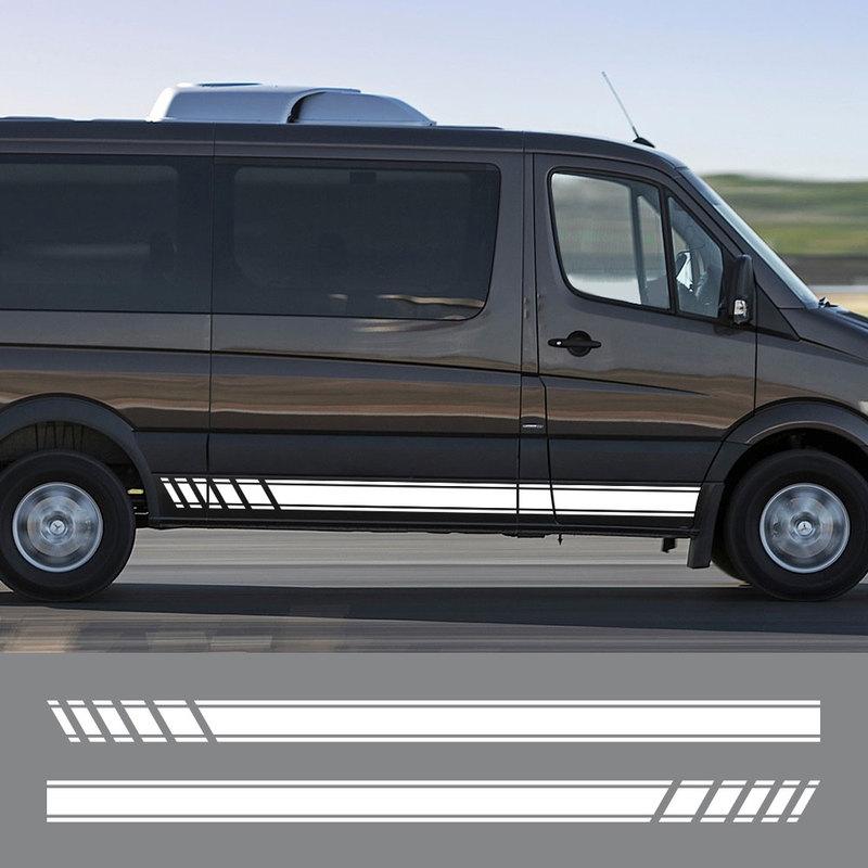 Автомобильные наклейки для Mercedes Benz Sprinter W903 W906 W907 Автодом Полосы Фургон для кемпинга Графика DIY Декор Наклейки Автоаксессуары