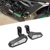 HJSYYDS Слайдеры рамы мотоцикла для Ninja 400, Z400 SE, Защитная крышка двигателя, Защита от падения (Серебряный) [Параллельный импорт]