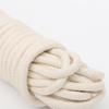 KMT 1PC Натуральная хлопковая плетеная веревка, универсальная, бельевая, 4 мм x 10 м(0,16 дюйма x 32,8 фута)