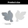 Flexible Silicone Dove Hanging Tag Molds Hanging Ornament Mold Suitable for Craft Baking Party Decor and Holiday Present